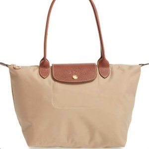 Longchamp Le Pliage Original Shoulder Bag Large in Tan